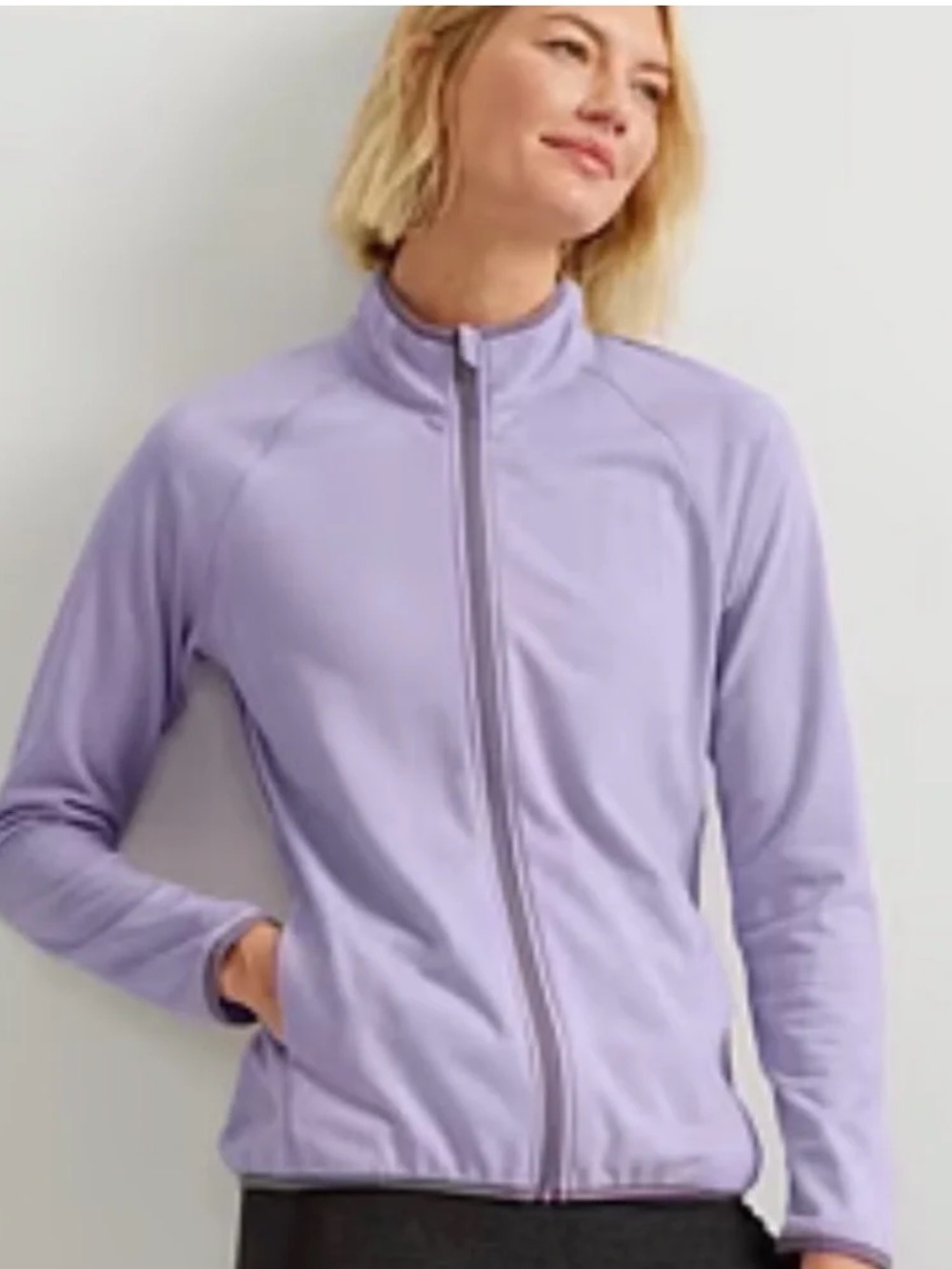 Eddie Bauer activator grid full zip jacket iris purple NEW NWT